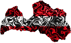 Flags Europe Latvia Map 