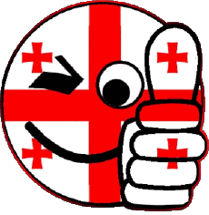 Banderas Asia Georgia Smiley - OK 