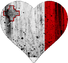 Bandiere Europa Malta Cuore 