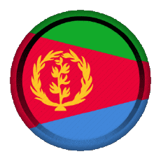 Fahnen Afrika Eritrea Rund - Ringe 