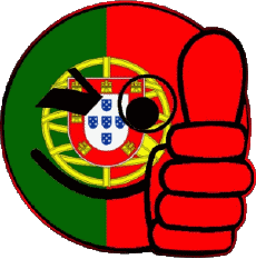 Drapeaux Europe Portugal Smiley - OK 