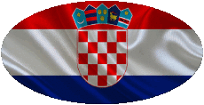Banderas Europa Croacia Oval 