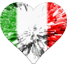 Fahnen Europa Italien National Herz 