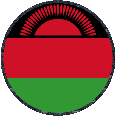 Drapeaux Afrique Malawi Rond 