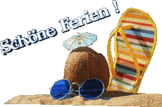 Messages Allemand Schöne Ferien Fond Transparent 14 