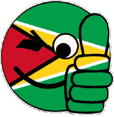 Flags America Guyana Smiley - OK 