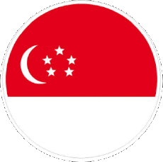 Bandiere Asia Singapore Tondo 