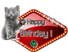 Mensajes Inglés Happy Birthday Animals 004 