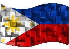 Banderas Asia Filipinas Rectángulo 