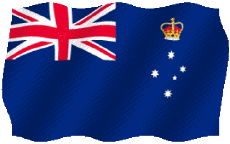 Flags Oceania Australia Victoria Waving 