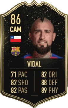 Multimedia Videospiele F I F A - Karten Spieler Chile Arturo Vidal 