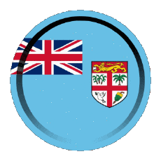 Bandiere Oceania Figi Rotondo - Anelli 