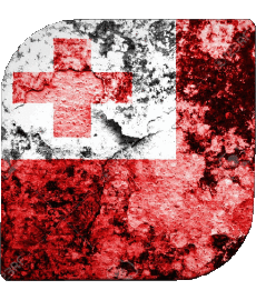 Drapeaux Océanie Tonga Carré 