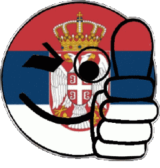 Banderas Europa Serbia Smiley - OK 