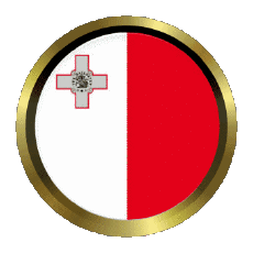 Flags Europe Malta Round - Rings 