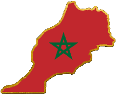 Flags Africa Morocco Map 