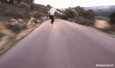 Umorismo -  Fun Sportivo Skateboard Road Down Hill Fun Win 
