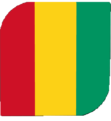 Bandiere Africa Guinea Quadrato 