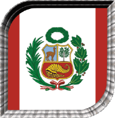 Fahnen Amerika Peru Plaza 