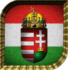 Bandiere Europa Ungheria Quadrato 