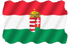 Flags Europe Hungary Waving 