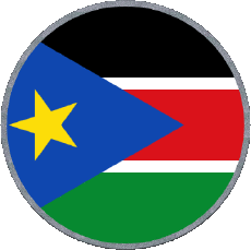 Banderas África Sudán del Sur Rond 