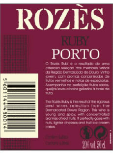 Ruby-Bebidas Porto Rozès 
