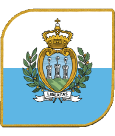 Flags Europe San Marino Square 