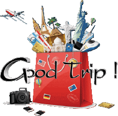Messages English Good Trip Transparent Background 01 