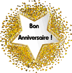 Mensajes Francés Bon Anniversaire Ballons - Confetis 011 