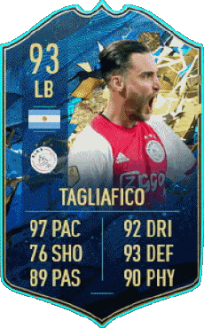 Multi Média Jeux Vidéo F I F A - Joueurs Cartes Argentine Nicolás Tagliafico 