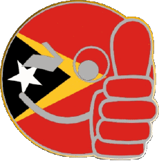 Banderas Asia Timor Oriental Smiley - OK 