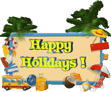 Messages Anglais Happy Holidays Fond Transparent 06 