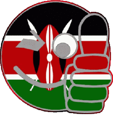 Drapeaux Afrique Kenya Smiley - OK 