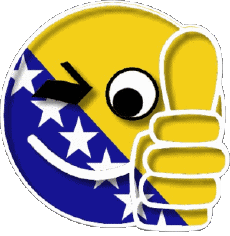 Bandiere Europa Bosnia Erzegovina Faccina - OK 
