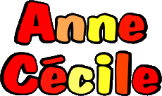 First Names FEMININE - France A Composed Anne Cécile 