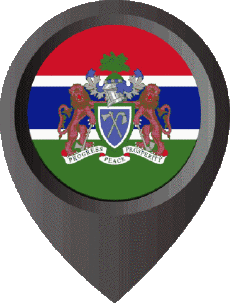 Bandiere Africa Gambia Perno di posizione 