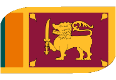Drapeaux Asie Sri Lanka Rectangle 
