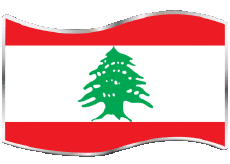 Fahnen Asien Libanon Rechteck 