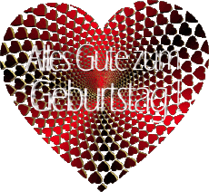 Messagi Tedesco Alles Gute zum Geburtstag Herz 005 