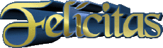 Prénoms FEMININ - Espagne F Felícitas 