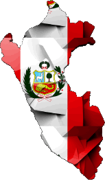 Fahnen Amerika Peru Karte 