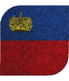 Drapeaux Europe Liechtenstein Carré 