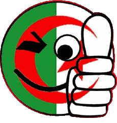 Drapeaux Afrique Algérie Smiley - Ok 