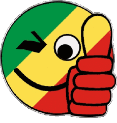 Drapeaux Afrique Congo Smiley - OK 
