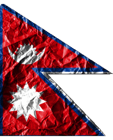 Drapeaux Asie Népal Forme 