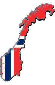 Banderas Europa Noruega Mapa 