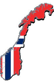 Fahnen Europa Norwegen Karte 