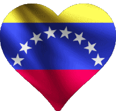 Banderas América Venezuela Corazón 