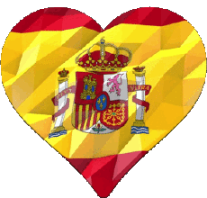 GIF Corazón España Europa Banderas